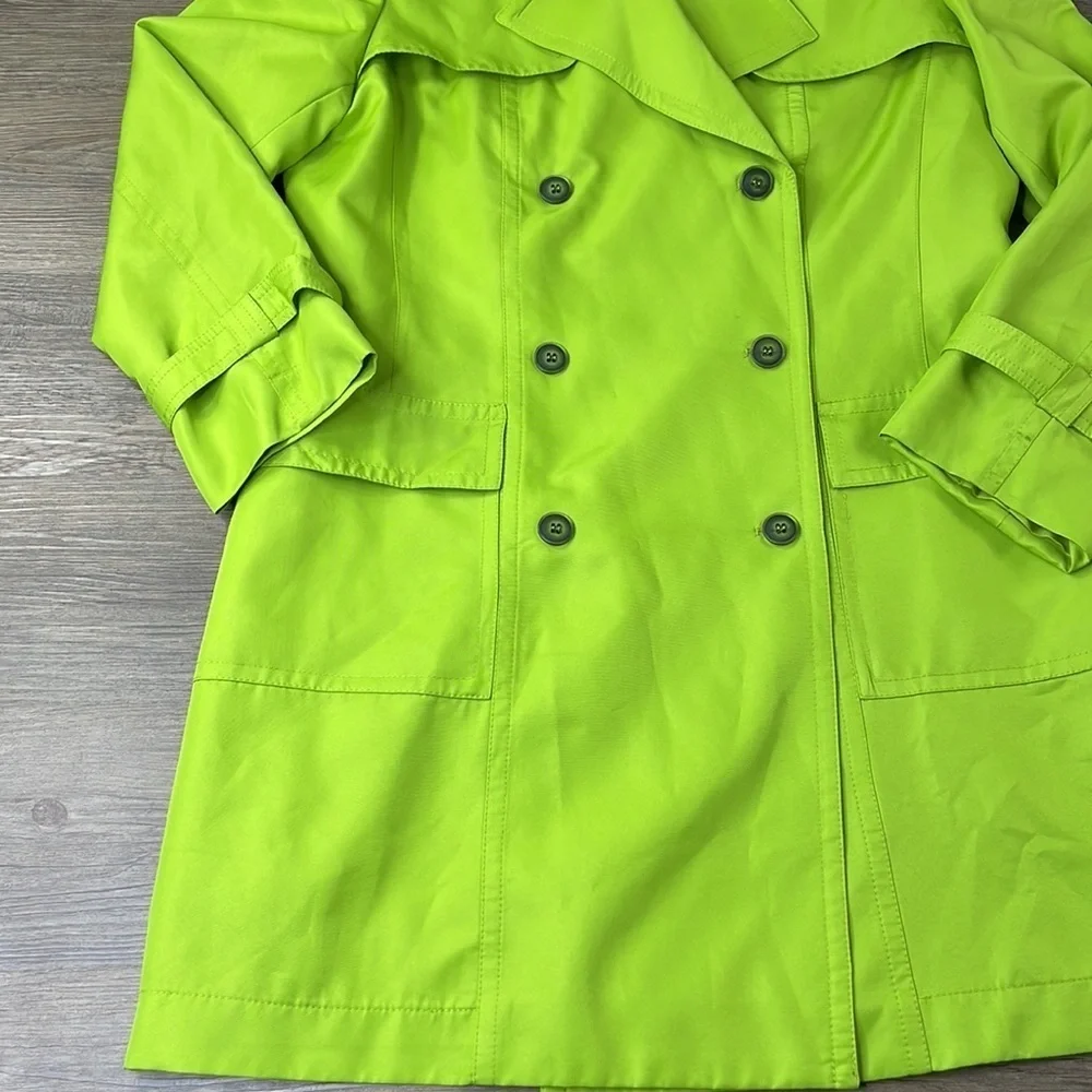 Even Picone Women’s Spring Lime Button Up Jacket, size Large - Picture 5 of 12